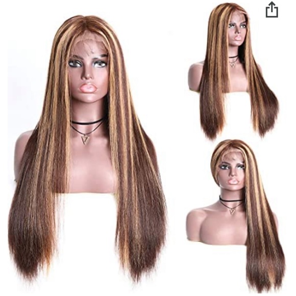 18" Highlight Straight Wig 13x4 Lace Frontal (not a bang wig) - Unice Hair - Picture 4 of 5